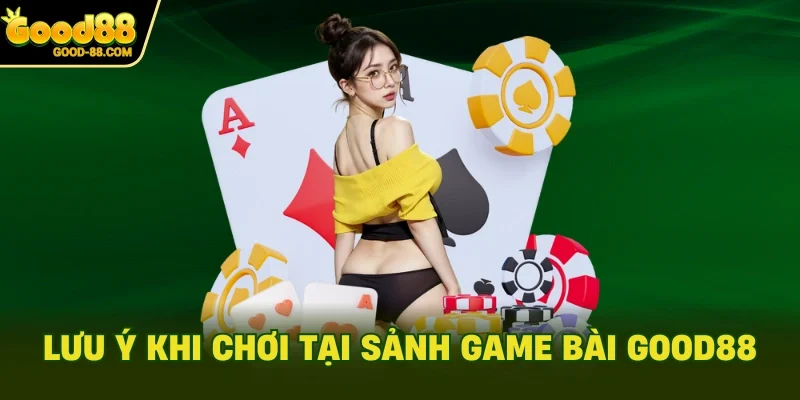 Lưu ý khi chơi tại sảnh game bài Good88